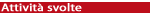 Attivit svolte